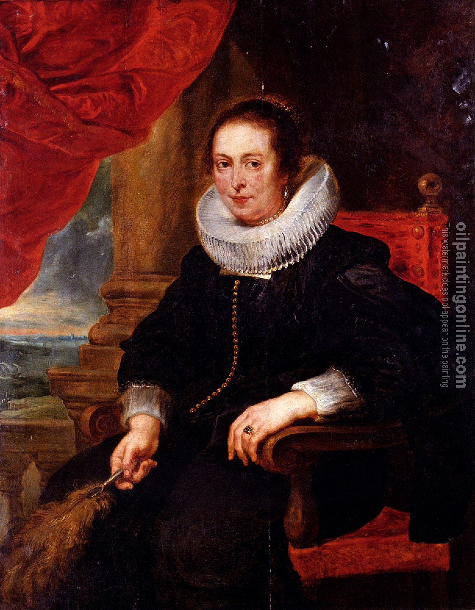 Rubens, Peter Paul - Portrait Of A Woman, Probably His Wife